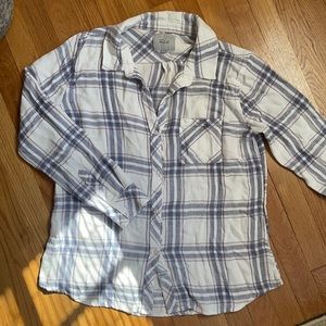 Rails long sleeve flannel button up shirt
